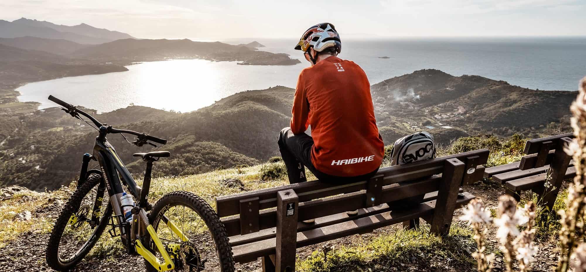 Haibike täysjousitettu sähkömaastopyörä luonnossa - Onnipyörä