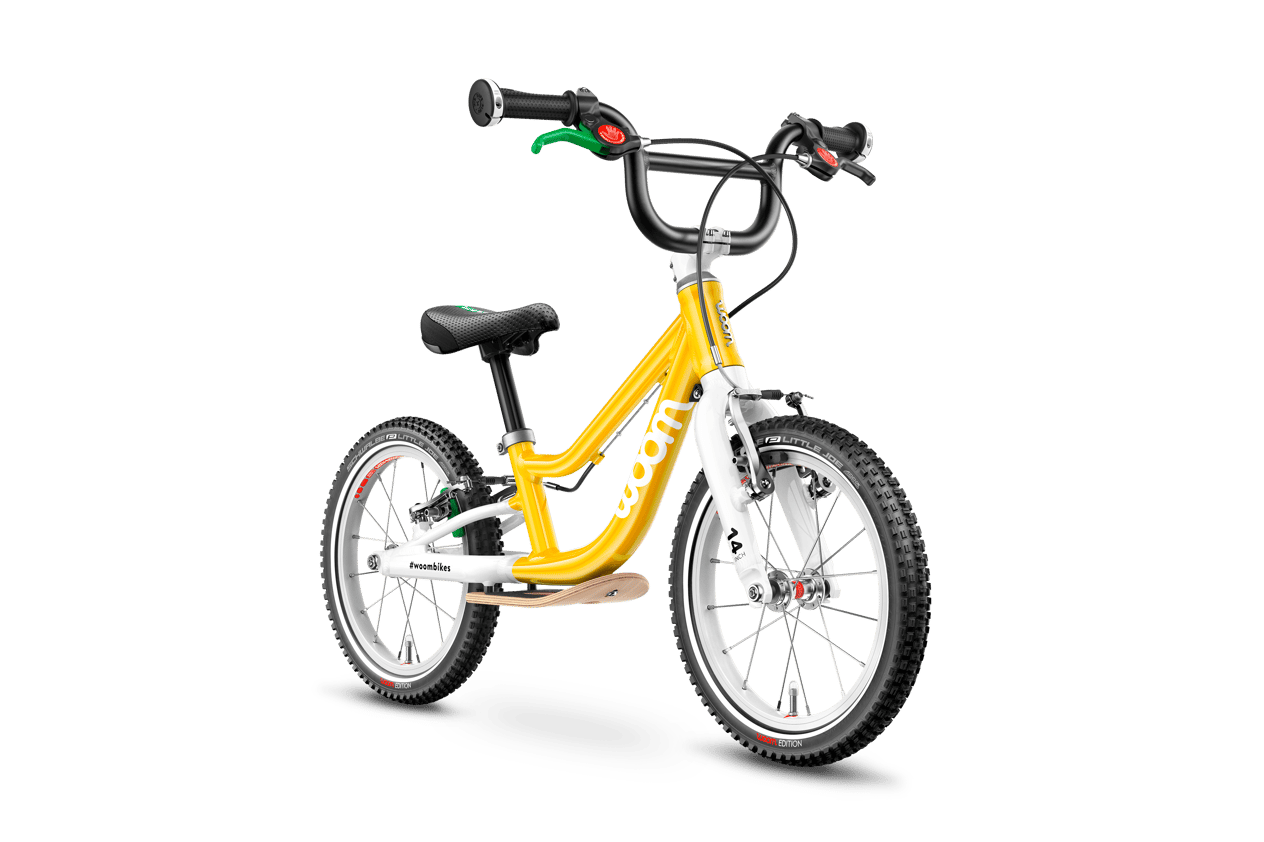 Woom 1 Plus lasten potkupyörä 14" - Keltainen - Image 2