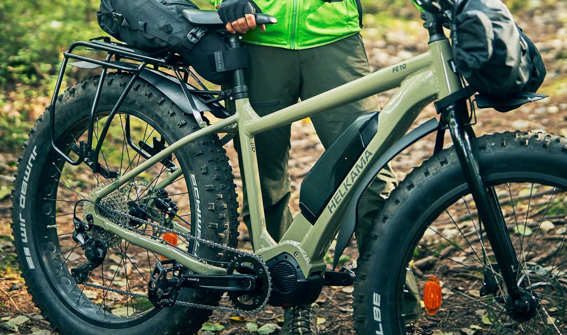 Helkama FE10 vihreä 10v sähköfatbike - Image 2