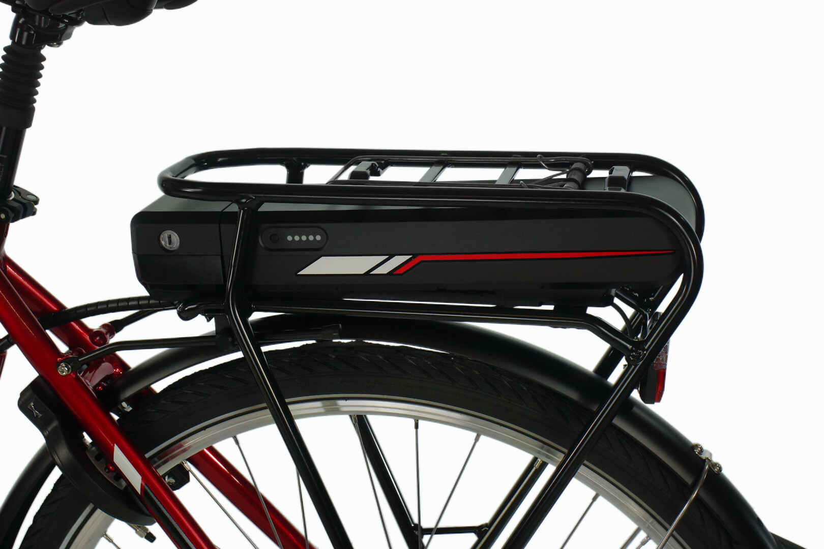 Helkama E7i punainen matalarunkoinen sähköpyörä