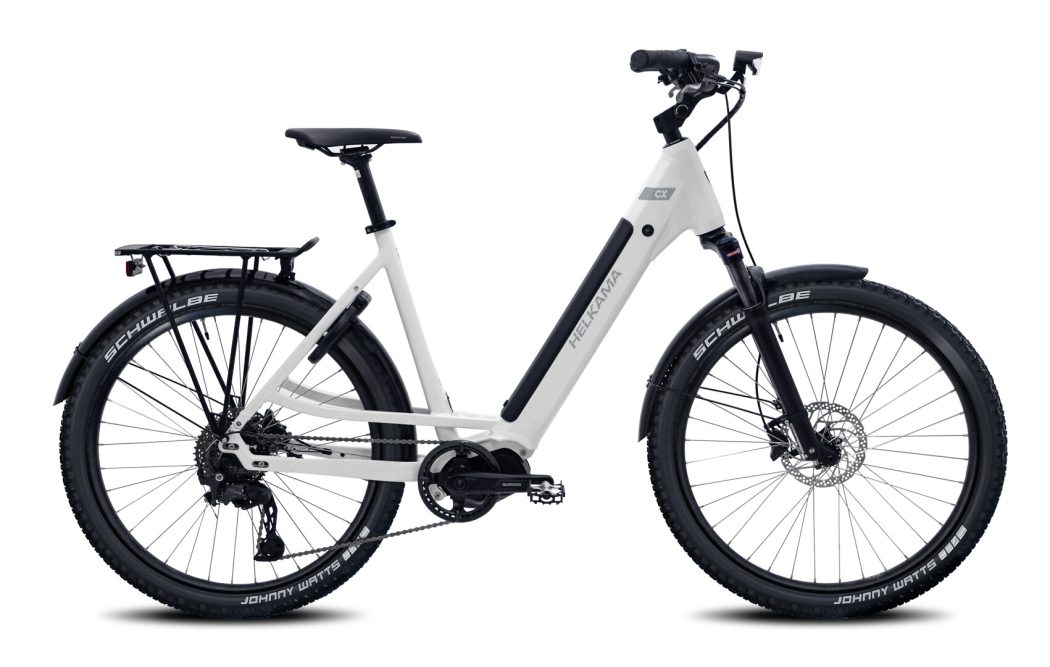 Helkama CX 10v matalarunkoinen valkoinen sähköpyörä